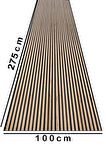 Mdf Ahşap Akustik Duvar Paneli 100 x 280 cm ( Safir Meşe )