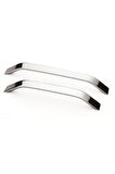 Şahin Alüminyum Metal Lüks Modern Mobilya Çekmece Mutfak Dolabı Kulpu Krom 128mm (10 Adet)