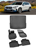 Sahler Bmw İx1 2025 ve Sonrası 4.5D Paspas ve 3D Rizline Bagaj Havuzu Set