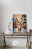 Sakin Suların Şarkısı Sayılarla Boyama Seti, Hobi Seti, 40X50 Tablo, Fırça Boya, Numaralı Tuval