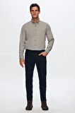 Ds Damat Regular Fit Gri Düz Kışlık Gömlek 7HC02ORT13265 7HC02ORT13265