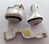 Sanro iPhone 4 Data Kablo USB Apple iPhone 4 4S iPod 1 2 uyumlu şarj kablosu