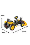 Pedallı Kepçeli Traktör Sarı