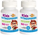 Kids Vitagummies 4-10 Yaş Çocuk Multivitamin 2x60 Çignenebilir Form