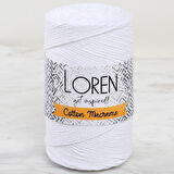 Loren Cotton Macrame Beyaz - R001 - 34366