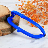 Loren Plastik Cüzdan Klipsi-Saks Mavi