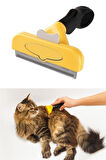 BUFFER® Kedi ve Köpekler İçin Kısa Tüylü Köpek Tarağı Tüy Toplayıcı Tarak Large
