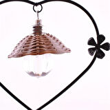 BUFFER® Pilli Işıklı Romantik Çift Tema Büyük Boy Dekoratif Ahşap Biblo