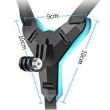 BUFFER® Motorsiklet Kask Önü Takılan Telefon Tutucu Aksiyon Kamerası Takılabilen Aparat