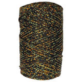 Makrome İpi 3mm  Polyester Siyah Altın Simli