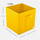 BUFFER® Çok Amaçlı Kullanım Dekoratif Dolap İçi Düzenleyici Organizer Katlanabilir Kutu