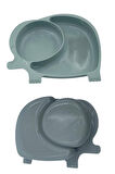 BUFFER® Bebek ve Çocuk için Sevimli Fil Model Desenli Yemek Bebek Mama Kabı Bölmeli Tabak