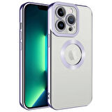 Apple iPhone 13 Pro Max Kılıf Kamera Korumalı Logo Gösteren Omega Kapak