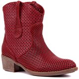 Sail Lakers - Bordo Fermuarsız Kadın Yaz Botu