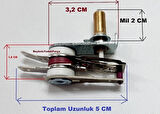 Schafer Tost Makinesi Termostat , Mil Uzunluğu 2 cm , 220 V - 250 V Otomatik