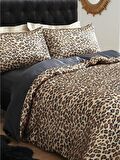Çift Kişilik Nevresim Seti- Leopar (Çarşaf Yoktur)