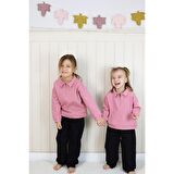 miababy Siyah Skuba Pantolon Pembe Sweat Ikili Takım