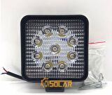 CMSOLAR Çalışma Lambası Kare 9 Led 27 Watt
