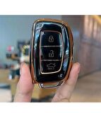 Hyundai Elantra Ix35 Tucson I10 I20 I30 I40 Ix35 Lüx Anahtar Koruma Kılıfı Siyah 2.Resime Bakınız
