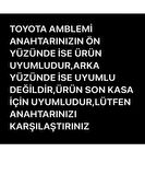 TOYOTA HiLUX ANAHTAR KILIFI SİYAH(SADECE HİLUX İLE TAM OLARAK UYUMLUDUR) 2.RESİME BAKINIZ