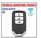 Honda Civic Fc5 Crv Hrv Sustasız Anahtarsız Çaliştırma Karbon Anahtar Koruma Kılıfı