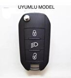 Peugeot 208 308 408 508 2008 3008 4008 5008 Rifter Slikon Anahtar Kılıfı 2.Resime Bakınız