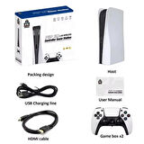 Ozmik Q10 Game Stick Retro 26776 Oyunlu 4K HD 2.4G Kablosuz Kol 64GB GTA - PES 22 - FIFA