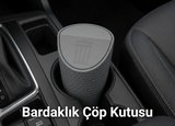 Bardaklık Çöp Kutusu - Araç İçi Mini Çöp Kutusu