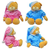 HALLEY PELÜŞ PL62345 UYKUCU PİJAMALI AYILAR 30 CM