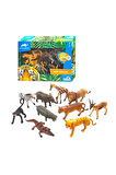 WENNO ANİMAL PLANET D5801 VAHŞİ HAYVANLAR SETİ 10 PARÇA KUTULU 3+