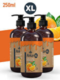 Rekze 3 Adet Portakal Aromalı Büyük Boy Erotik Afrodizyak Vücut Aromaterapi Masaj Yağı 250 Ml