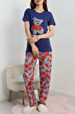 SeKa Süprem Baskılı Pijama Takım Laciayı - 50774.1773.