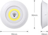 Senon 3'lü Led Lamba, Uzaktan Kumandalı Spot Lamba, Dolap Altı Lamba, Kiler Aydınlatma Lambası, Mutfak Lambası, Kablosuz Led Lamba