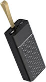 Senon Zore B-33 Hızlı Şarj Özellikli Askılı Led Göstergeli Powerbank 30.000mAh Taşınabilir Şarj Cihazı