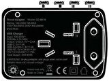 Senon Zore Go Des GD-B616 Çoklu Universal TR/US/UK/AUS/EU Uyumlu Şarj Adaptörü Max 35W