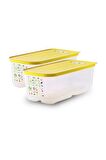 Tupperware Sera Buzdolabı Saklama Kabı 2x6.1 lt