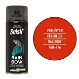 Selsil Rainbow Akrilik Sprey Boya VERMİLYON KIRMIZI 400 ml. - RAL2002