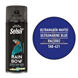 Selsil Rainbow Akrilik Sprey Boya ULTRAMARİN MAVİ 400 ml. - RAL5002