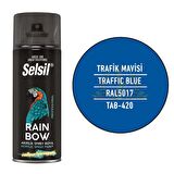 Selsil Rainbow Akrilik Sprey Boya TRAFİK MAVİ 400 ml. - RAL5017