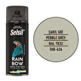 Selsil Rainbow Akrilik Sprey Boya ÇAKIL GRİ 400 ml. - RAL7032