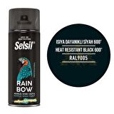 Selsil Isıya Dayanıklı Akrilik Sprey Boya MAT SİYAH 400 ml. - RAL9005