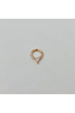 Cerrahi Çelik Rose  Damla Baget Halka Küpe Tragus Helix Kıkırdak Piercing