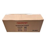 Nazenin Düz Kilitsiz Şeffaf Küçük Boy Buzdolabı Yemek Gıda Poşeti Torbası- 20x30 Cm - 50'li 50 Paket