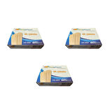 Niceplast Dil Çubuğu Ahşap Maket Çubukları 2 x 14 Cm. - 50 Adetlik 3 Paket