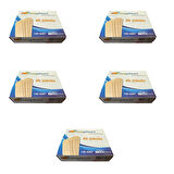 Niceplast Dil Çubuğu Ahşap Maket Çubukları 2 x 14 Cm. - 50 Adetlik 5 Paket