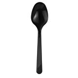 Plastik Siyah Çatal Kaşık Bıçak Seti Takımı- 100 Ad. Çatal + 100 Ad. Bıçak + 100 Ad. Kaşık - 18 Cm.