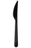 Siyah Plastik Bıçak - Parti Davet Piknik Yemek Bıçağı - 18 Cm. - 100'lü 3 Paket