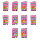 Burpak Frozen Kalın Kokteyl Buzlu İçecek Pipet - Düz - Pembe - 22 Cm. - 8 mm. -100 Adetlik 10 Paket