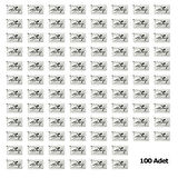 Tek Kullanımlık Otel Islak Mendil Paket / 6x10 Cm. / Türkiye Yazılı Baskılı Poşet / 100 Adetlik Paket