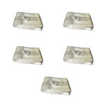 Plastik Şeffaf Beyaz Sup Kaşık - Tatlı Dondurma Kaşığı - 12.5 Cm. - 50 Adetlik 5 Paket